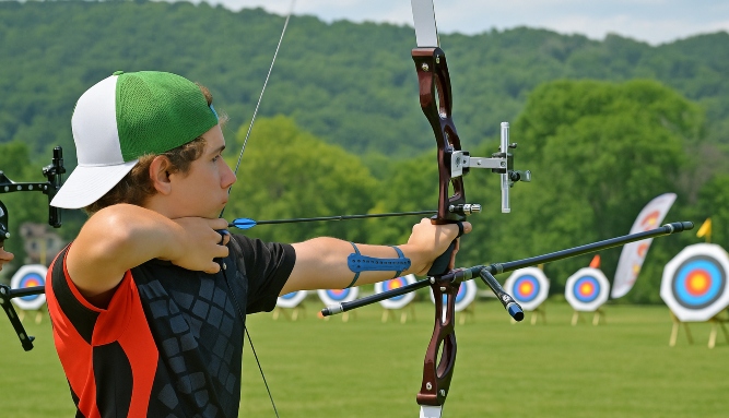 A Guy Shoots a Bow
