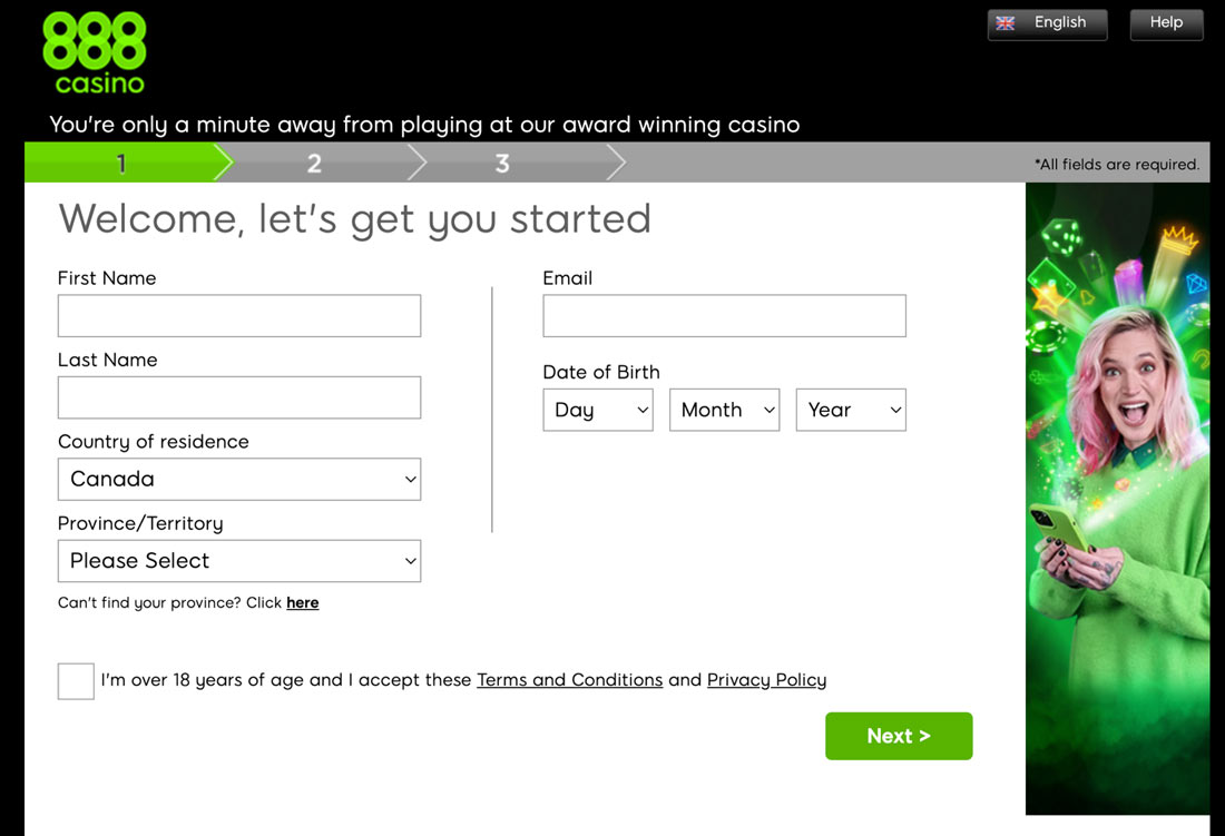 Click Sign Up